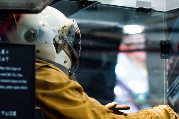 Image of an astronaut in a cockpit